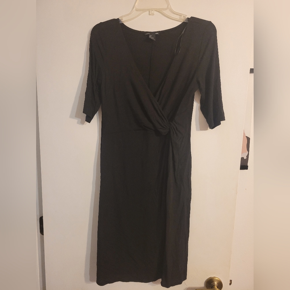 H&M Black Wrap Dress
